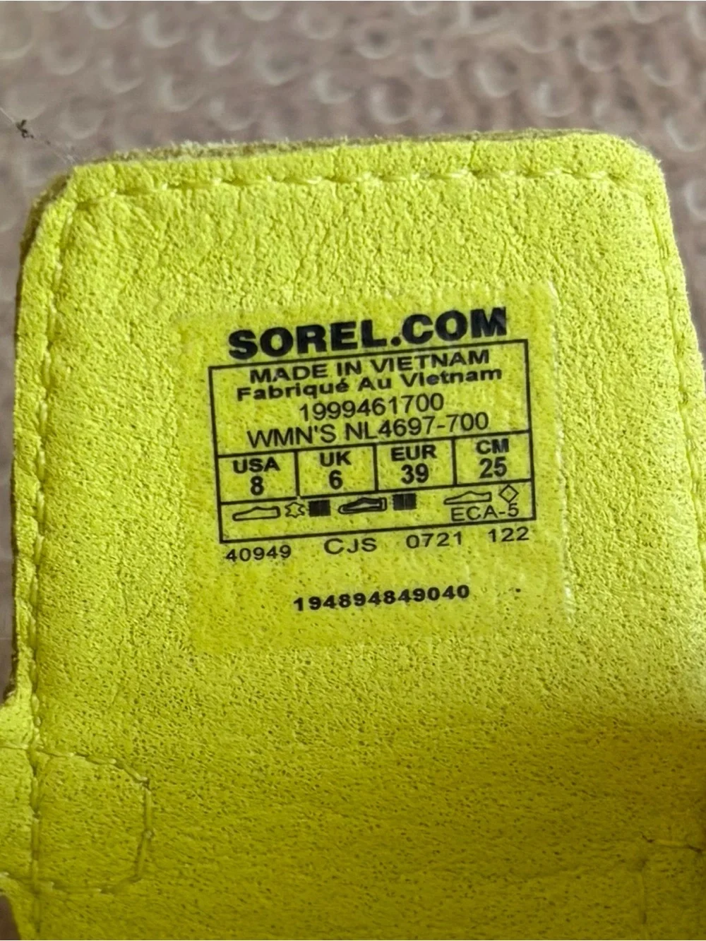 Sorel Neon Yellow Platform Sport Sandals